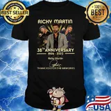 Rícky Mártín 38th Anniversary 1984 2022 Signature Thank You For The Memories T-Shirt