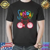 Riding Bicycle Sunday T-Shirt