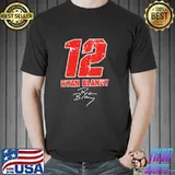 Ryan blaney 12 team penske motosport nascar racing formula 1 f1 sport shirt