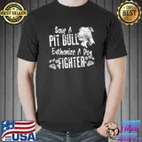 Save a pitbull euthanize a dog fighter cool shirt