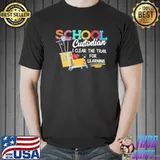 School custodian clear trail learning janitor appreciation shortsleeve shirt