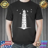 Sea Lighthouse Nautical Ocean Seagull Lighthouse T-Shirt