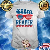 Slim Reaper America flag T-shirt