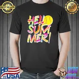 Softball hello summer fastpitch slowpitch shirt