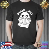 Spooky boooks reading halloween book lover costume classic shirt