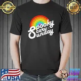 Spooky scary sunday trendy pullover shirt