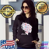 Stars And Stripes And Reproductive Rights Messy Bun US 4th Of July T-Shirt Hoodie