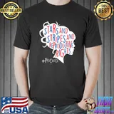 Stars And Stripes And Reproductive Rights Messy Bun US 4th Of July T-Shirt