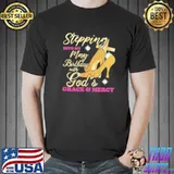 Stepping into my may birthday with gods grace and mercy shirt