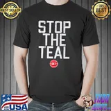 Stop the teal classic shirt