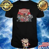 Stranger Things 4 Group Shot Comic Line Up T-Shirt