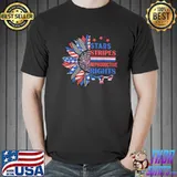 Stripes Reproductive Rights 4th Of July Sunflower T-Shirt