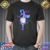 Suicide Prevention Hope Faith Love Flower Shirt