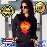 Sunset Dog Rampur Greyhound T-Shirt Hoodie