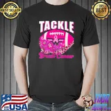 Tackle breast cancer awareness Football ribbon sunflower shirt
