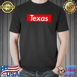 Texas state red box T-Shirt