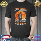 The chains on my mood swing just snapped cat witch black cat creepy halloween shirt