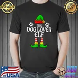 The Dog Lover Elf Xmas T-Shirt