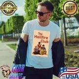 The hellfire club vintage art stranger things cast shirt