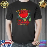 These Beaches Be Shady Watermelon T-Shirt