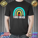 Third Grade 3rd Grade Rainbow Teacher T-Shirt