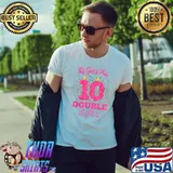 This Girl Is Now 10 Double Digits 10th Birthday Donut T-Shirt