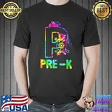 Tie Dye Pre K Back To School First Day Team T-Shirt