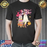 Tis' the season pumpkin boo 60s 70s hippie halloween costumeclassic shirt