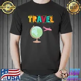 Travel airplane globe T-Shirt