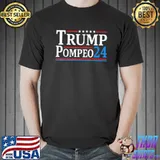 Trump mike pompeo 2024 usa flag vintage shirt