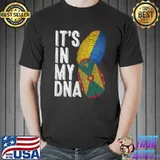 Ukraine And GrenadaIt's In My DNA Finger Print T-Shirt