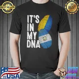 Ukraine And Guatemala It's In My DNA Finger Print T-Shirt
