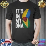 Ukraine And Guyana It's In My DNA Finger Print T-Shirt