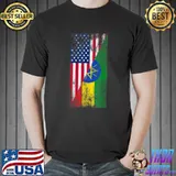USA Ethiopia Flags United States of America T-Shirt