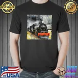 Vintage Steam Train Railway Locomotive T-Shirt