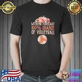 Volleyball weekend forecast volleyball boho floral sport shirt