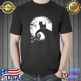 West Highland White Terrier And Moon Halloween T-Shirt