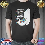 What makes you different elephant mom autism child awareness month 18q37classic shirt
