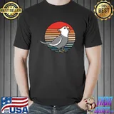 White Face Cockatiel Parrot Birb Sunset Vintage T-Shirt