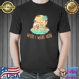 Wish I were here life beach lover summer sand sun shortsleeve shirt