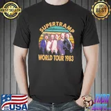 World tour 1983 supertramp flower high quality graphic shirt