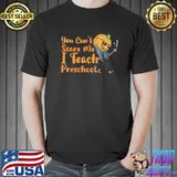 You can't scare me I'm a preschool teacher pumpkin halloween classic shirt