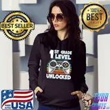1st Grade Level Unlocked Video Gamer Back To School Vintage T-Shirt Hoodie