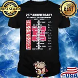 25th anniversary national championship Nebraska Cornhuskers Signatures Shirt