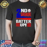2nd Grade Back To School 2nd Grade Batter Up Baseball T-Shirt