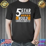 5 Stars Electrician Would Recommend It Electrical Technicain T-Shirt