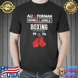AlI vs foreman legendary boxing 1974 classic shirt