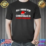 All I Want For Christmas Is A New President Hat Santa Anti Biden 2024 T-Shirt