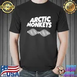 Arctic monkeys white logo band shirt