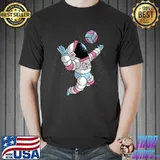 Astronaut Space Volleyball Player Lover T-Shirt
